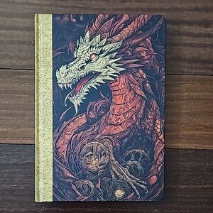 Dragon Embossed Journal with Gold Spine